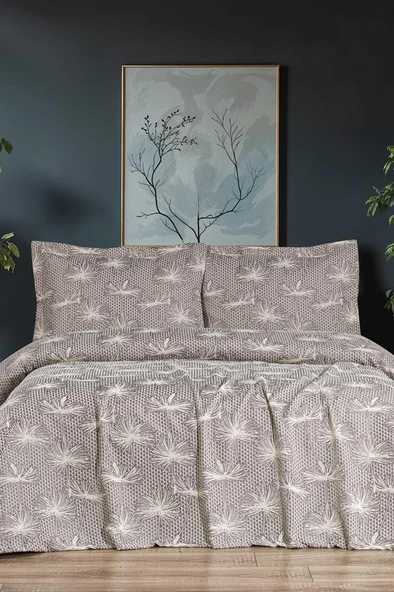 Hermes 3 Parça Çift Kişilik Pike Takımı 230x250 Krem ürün görseli 1