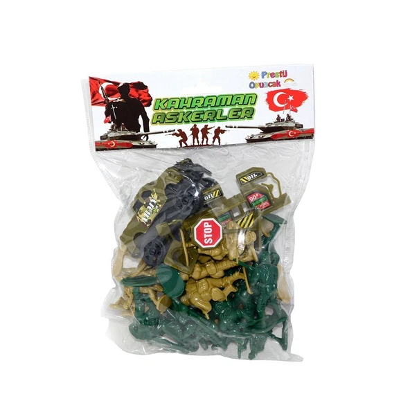 YUMURCAK TOYZ PR-08 BÜYÜK ARABALI ASKER SETİ Kız Erkek Çocuk Oyuncak Eğitici Oyuncaklar ürün görseli 1