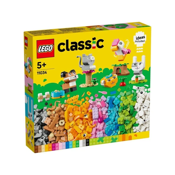 YUMURCAK TOYZ 11034 LEGO® Classic Yaratıcı Evcil Hayvanlar 450 parça +5 yaş Kız Erkek Çocuk Oyuncak Eğitici Oyunca ürün görseli 1