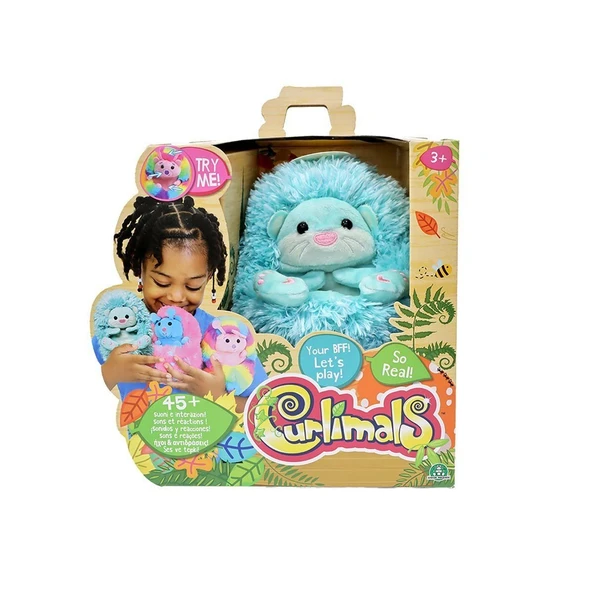 YUMURCAK TOYZ CUR00C02 Curlimals Gıdıklanan Samur Lottie - 3733 Kız Erkek Çocuk Oyuncak Eğitici Oyuncaklar ürün görseli 1