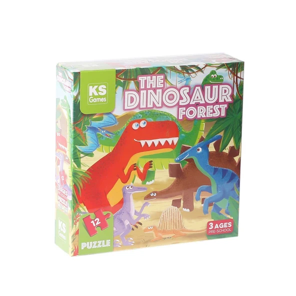 YUMURCAK TOYZ PRS 32703 The Dinosaur Forest Pre School Puzzle 12 Parça Kız Erkek Çocuk Oyuncak Eğitici Oyuncaklar ürün görseli 1