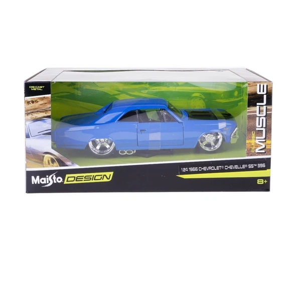 YUMURCAK TOYZ MAY 31333 1:24 1966 Chevrolet Chevelle SS 396 Model Araba Kız Erkek Çocuk Oyuncak Eğitici Oyuncaklar ürün görseli 1