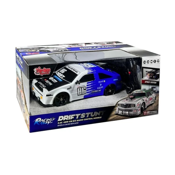 YUMURCAK TOYZ HB-SC16A07 Kumandalı 4x4 Drift Araba Işıklı ve Buharlı 1:16 Kız Erkek Çocuk Oyuncak Eğitici Oyuncakl ürün görseli 1