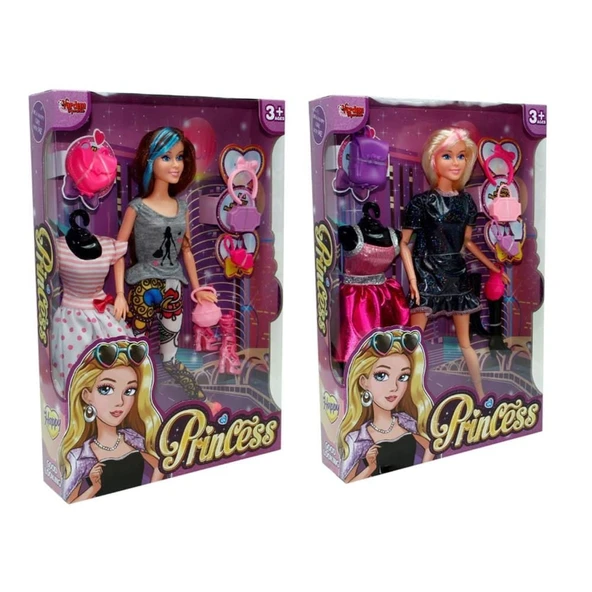 YUMURCAK TOYZ Kutulu 29Cm Yedek Elbiseli Aksesuarlı Moda Bebek Kız Erkek Çocuk Oyuncak Eğitici Oyuncaklar ürün görseli 1