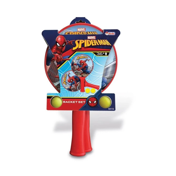 YUMURCAK TOYZ 03113 Spiderman Raket Set Kız Erkek Çocuk Oyuncak Eğitici Oyuncaklar ürün görseli 1