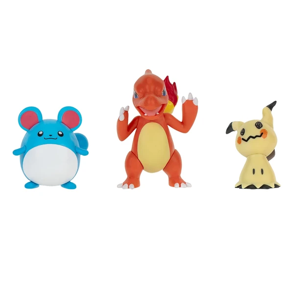 YUMURCAK TOYZ Pokemon Battle 3'lü Figür Seti Kız Erkek Çocuk Oyuncak Eğitici Oyuncaklar ürün görseli 1