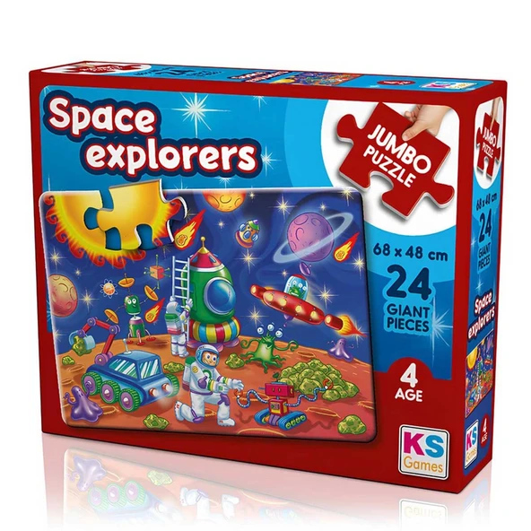 YUMURCAK TOYZ KS Games Space Explorers 24 Parça Puzzle Kız Erkek Çocuk Oyuncak Eğitici Oyuncaklar ürün görseli 1