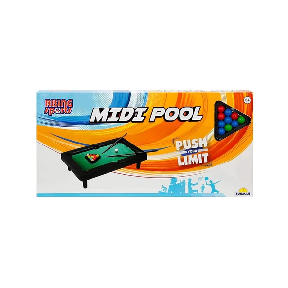 YUMURCAK TOYZ Midi Pool Orta Boy Bilardo Oyun Seti - 040AK Kız Erkek Çocuk Oyuncak Eğitici Oyuncaklar ürün görseli 1