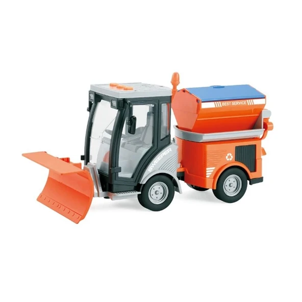 YUMURCAK TOYZ 1:16 Sürtmeli Sesli Işıklı Kar Küreme Aracı (Yol Temizlik Aracı) Kız Erkek Çocuk Oyuncak Eğitici Oyu ürün görseli 1