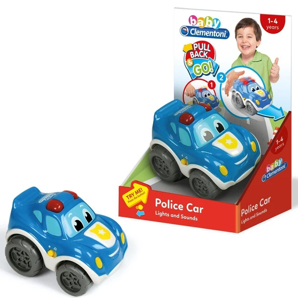 YUMURCAK TOYZ 17179 Baby Clementoni Polis Arabası Kız Erkek Çocuk Oyuncak Eğitici Oyuncaklar ürün görseli 1