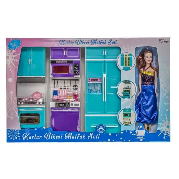 YUMURCAK TOYZ Oydaş Karlar Ülkesi 2'li Dolap Lavabo 2334 Kız Erkek Çocuk Oyuncak Eğitici Oyuncaklar ürün görseli 1
