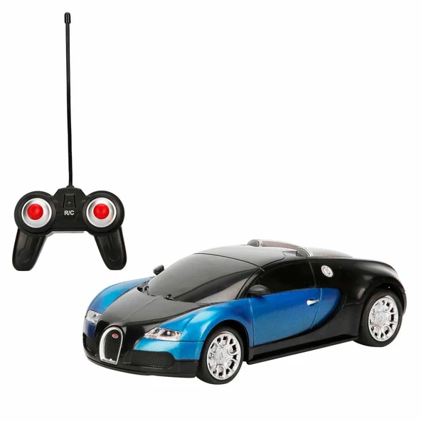 YUMURCAK TOYZ 1:24 Bugatti Veyron 16.4 Işıklı Uzaktan Kumandalı Araba Kız Erkek Çocuk Oyuncak Eğitici Oyuncaklar ürün görseli 1