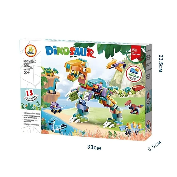 YUMURCAK TOYZ SM195C Lego Dinozorlar 405 Parça Kız Erkek Çocuk Oyuncak Eğitici Oyuncaklar ürün görseli 1