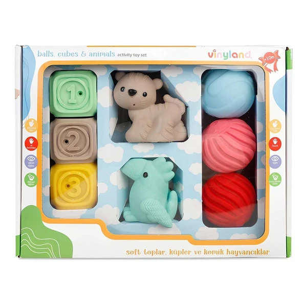 YUMURCAK TOYZ Erpa Oyuncak Vinyland 8'li Aktivite Seti Kız Erkek Çocuk Oyuncak Eğitici Oyuncaklar ürün görseli 1