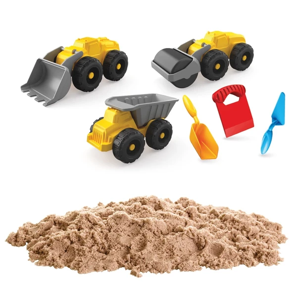 YUMURCAK TOYZ İş Makineleri Kum Seti 750 Gr Kız Erkek Çocuk Oyuncak Eğitici Oyuncaklar ürün görseli 1