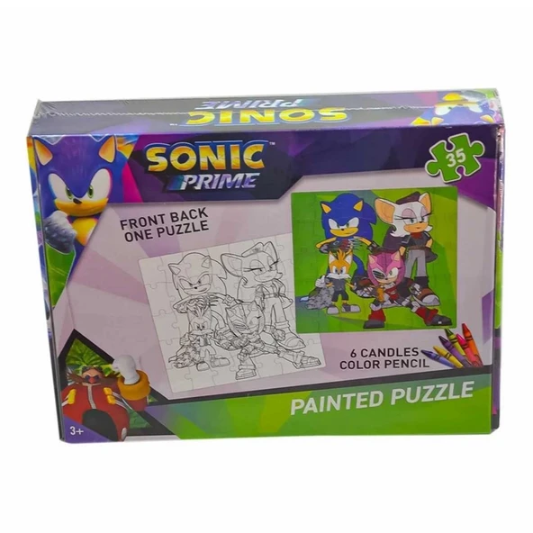 YUMURCAK TOYZ Sonic Boyamalı Puzzle Kız Erkek Çocuk Oyuncak Eğitici Oyuncaklar ürün görseli 1