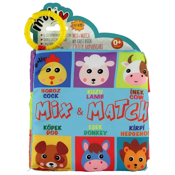 YUMURCAK TOYZ Bul & Eşleştir Kitap Çiftlik Hayvanları Kız Erkek Çocuk Oyuncak Eğitici Oyuncaklar ürün görseli 1