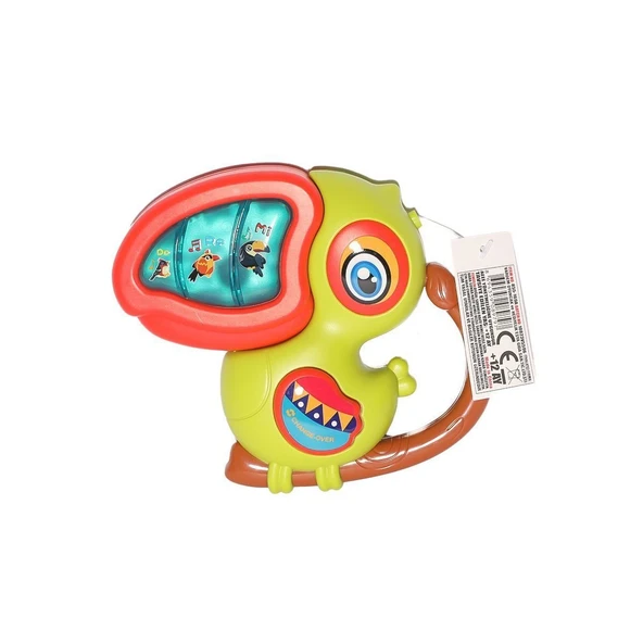 YUMURCAK TOYZ JLG-855-169A Işıklı ve Müzikli Papağan Kız Erkek Çocuk Oyuncak Eğitici Oyuncaklar ürün görseli 1
