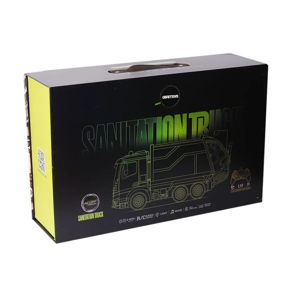 YUMURCAK TOYZ HJ8003-1 Metal Kumandalı Çöp Arabası Kız Erkek Çocuk Oyuncak Eğitici Oyuncaklar ürün görseli 1
