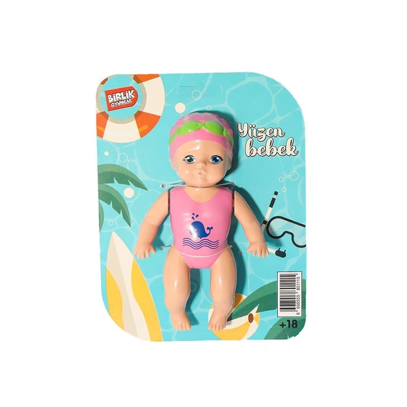 YUMURCAK TOYZ URT031-001 Kartela Yüzen Bebek Kız Erkek Çocuk Oyuncak Eğitici Oyuncaklar ürün görseli 1