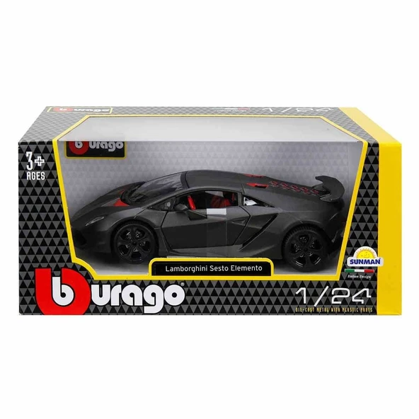 YUMURCAK TOYZ 21061 1:24 Lamborghini Sesto Elemento -Sunman Kız Erkek Çocuk Oyuncak Eğitici Oyuncaklar ürün görseli 1