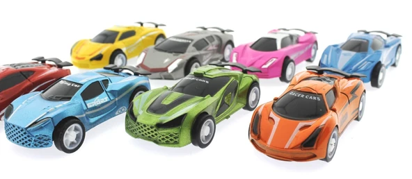 YUMURCAK TOYZ Road Masters 8'li Plastik Yarış Arabaları Kız Erkek Çocuk Oyuncak Eğitici Oyuncaklar ürün görseli 1
