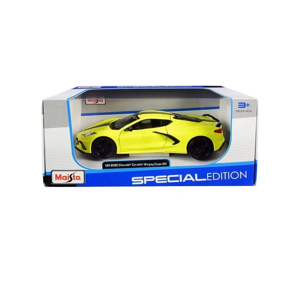 YUMURCAK TOYZ MAY 31527 Maisto 1/24 2020 Model Chevrolet Corvette Stingray Coupe z51 Kız Erkek Çocuk Oyuncak Eğiti ürün görseli 1