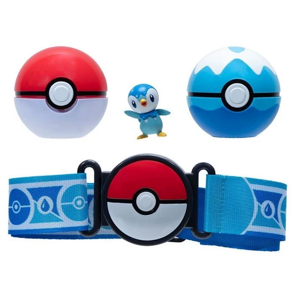 YUMURCAK TOYZ Pokemon Clip 'N' Go Pokeball Kemer ve Figür Seti 95283-U Kız Erkek Çocuk Oyuncak Eğitici Oyuncaklar ürün görseli 1