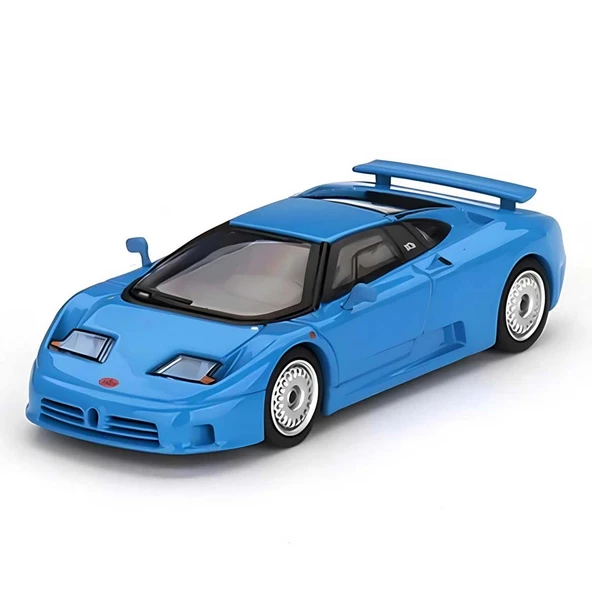 YUMURCAK TOYZ Mini Gt 1:64 Bugatti EB110 GT Blue Bugatti Kız Erkek Çocuk Oyuncak Eğitici Oyuncaklar ürün görseli 1