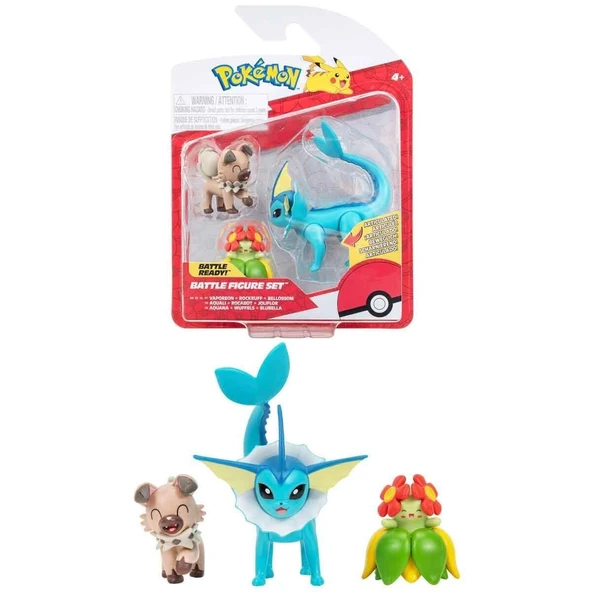 YUMURCAK TOYZ POK 95155-L Pokemon Battle 3'lü Figür Seti Seri -Necotoys Kız Erkek Çocuk Oyuncak Eğitici Oyuncaklar ürün görseli 1