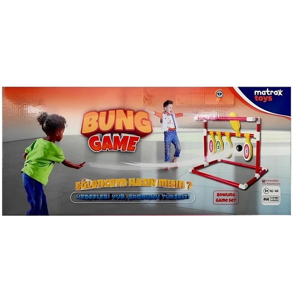 YUMURCAK TOYZ Bung Game Bowling Oyun Seti Kız Erkek Çocuk Oyuncak Eğitici Oyuncaklar ürün görseli 1