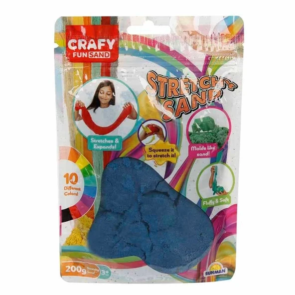 YUMURCAK TOYZ Streç Oyun Kumu Koyu Mavi 200 gr Kız Erkek Çocuk Oyuncak Eğitici Oyuncaklar ürün görseli 1