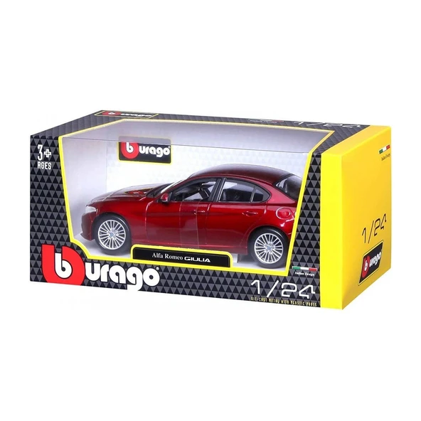 YUMURCAK TOYZ 21080 1:24 Alfa Romeo Giulia Model Araba Kız Erkek Çocuk Oyuncak Eğitici Oyuncaklar ürün görseli 1