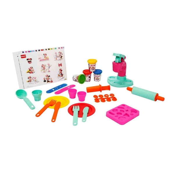 YUMURCAK TOYZ Minnie Dondurma Fabrikası Oyun Hamuru Seti 200 gr 29 Parça Kız Erkek Çocuk Oyuncak Eğitici Oyuncakla ürün görseli 1