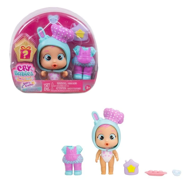 YUMURCAK TOYZ CYM14000 Cry Babies Magic Tears Stars Bebek - 916111 Kız Erkek Çocuk Oyuncak Eğitici Oyuncaklar ürün görseli 1