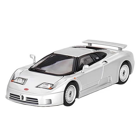 YUMURCAK TOYZ Mini Gt 1:64 Bugatti EB110 GT Grigio Chiaro Kız Erkek Çocuk Oyuncak Eğitici Oyuncaklar ürün görseli 1