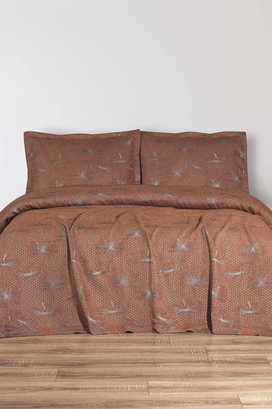 Hermes 3 Parça Çift Kişilik Pike Takımı 230x250 Turuncu ürün görseli 1