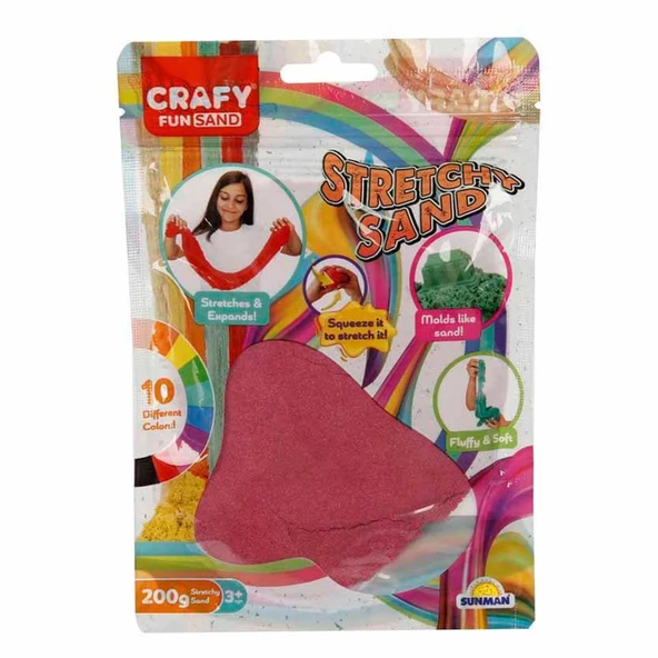YUMURCAK TOYZ Streç Oyun Kumu Pembe 200 gr Kız Erkek Çocuk Oyuncak Eğitici Oyuncaklar ürün görseli 1