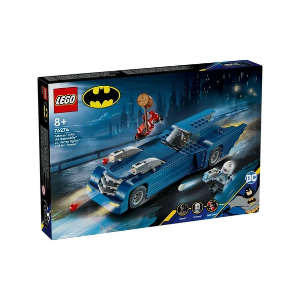 YUMURCAK TOYZ 76274 Lego Marvel Batmobile Batman Harley Quinn ve Mr. Freeze 435 parça +8 yaş Kız Erkek Çocuk Oyunc ürün görseli 1