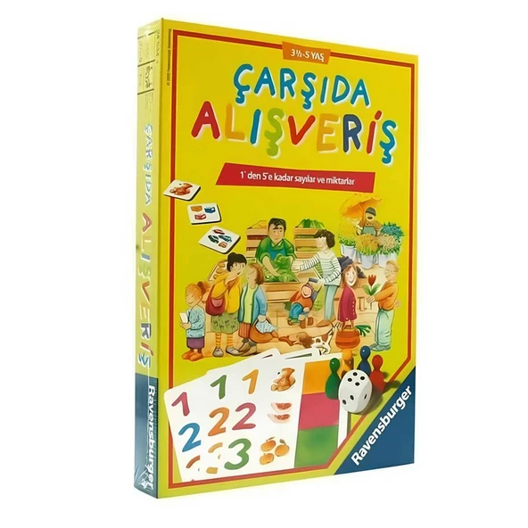 YUMURCAK TOYZ Ravensburger Çarşıda Alışveriş Kız Erkek Çocuk Oyuncak Eğitici Oyuncaklar ürün görseli 1