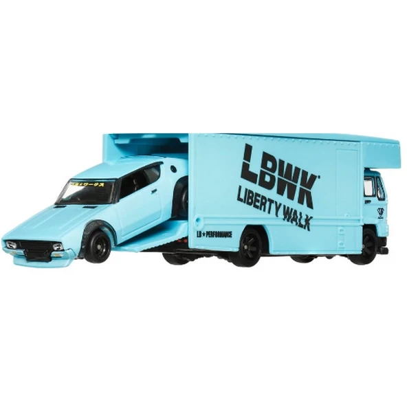 YUMURCAK TOYZ Hot Wheels Team Transport Nissan Skyline 2000 GT-R Fleet Flye HRV45 Kız Erkek Çocuk Oyuncak Eğitici ürün görseli 1