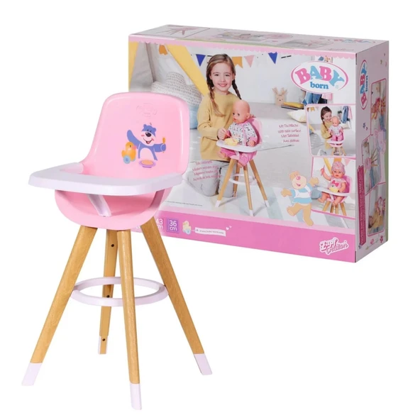 YUMURCAK TOYZ Baby Born Highchair Kız Erkek Çocuk Oyuncak Eğitici Oyuncaklar ürün görseli 1