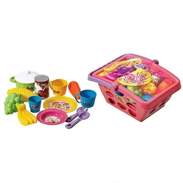 YUMURCAK TOYZ Dede Barbie Küçük Market Sepeti Kız Erkek Çocuk Oyuncak Eğitici Oyuncaklar ürün görseli 1