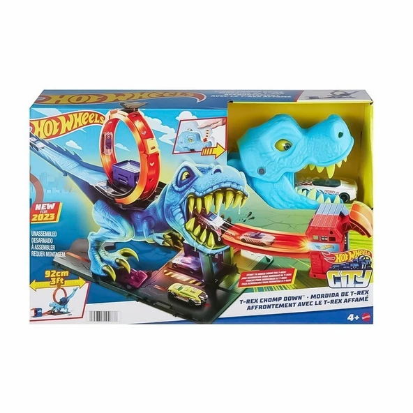 YUMURCAK TOYZ HKX42 Hot Wheels Dinozor ile Mücadele Oyun Seti Kız Erkek Çocuk Oyuncak Eğitici Oyuncaklar ürün görseli 1
