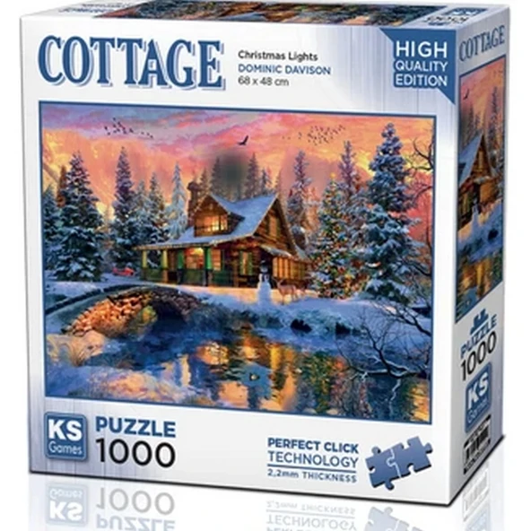 YUMURCAK TOYZ KS Games Christmas Lights Puzzle 1000 Parça 20720 Kız Erkek Çocuk Oyuncak Eğitici Oyuncaklar ürün görseli 1