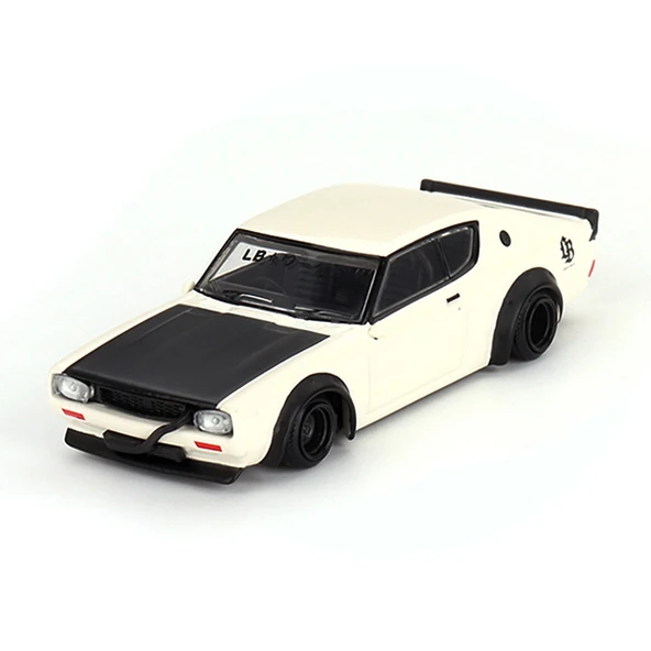 YUMURCAK TOYZ Mini Gt 1/64 Nissan Skyline Kenmeri Liberty Walk White Kız Erkek Çocuk Oyuncak Eğitici Oyuncaklar ürün görseli 1