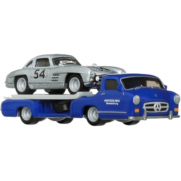 YUMURCAK TOYZ Hot Wheels Team Transport Mercedes Benz 300 SL 55 Blaues Wund HRV48 Kız Erkek Çocuk Oyuncak Eğitici ürün görseli 1