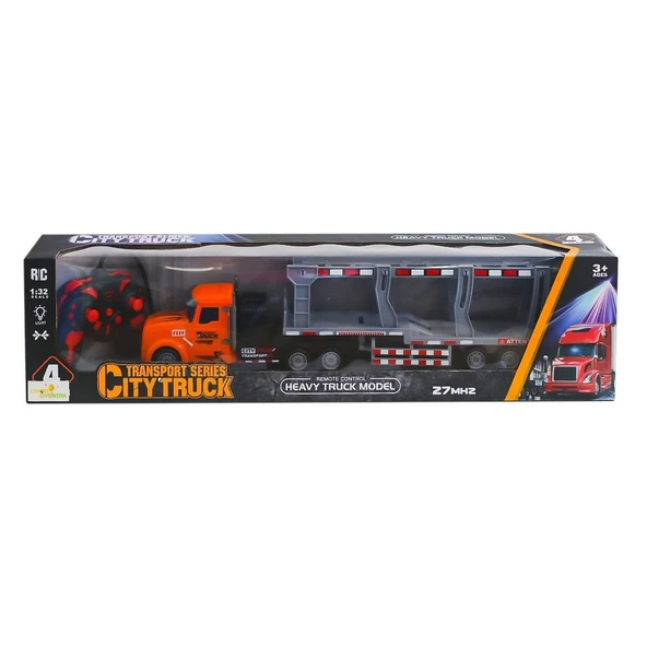 YUMURCAK TOYZ LA012-3 Kumandalı Şarjlı Işıklı Transport Tır 1:32 Kız Erkek Çocuk Oyuncak Eğitici Oyuncaklar ürün görseli 1