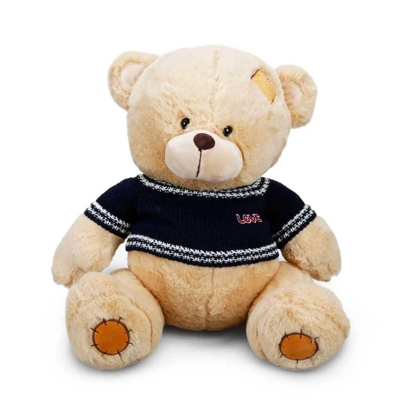 YUMURCAK TOYZ 01008 Kazaklı Peluş Ayı 42cm. Kız Erkek Çocuk Oyuncak Eğitici Oyuncaklar ürün görseli 1