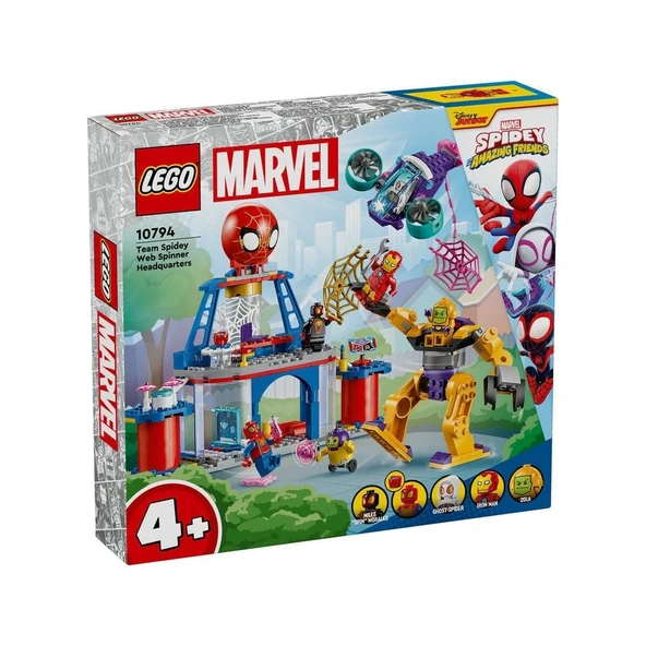 YUMURCAK TOYZ 10794 Lego Marvel Spidey - Spidey Takımı Ağ Örücü Karargahı 193 parça +4 yaş Kız Erkek Çocuk Oyuncak ürün görseli 1